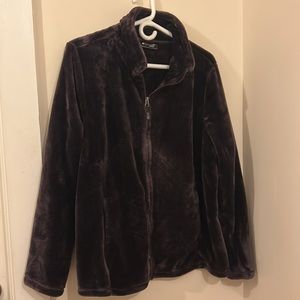 Zip up jacket 1X by Heatkeep purple Eggplant